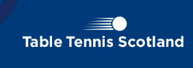 The image shows the Table Tennis Scotland Logo